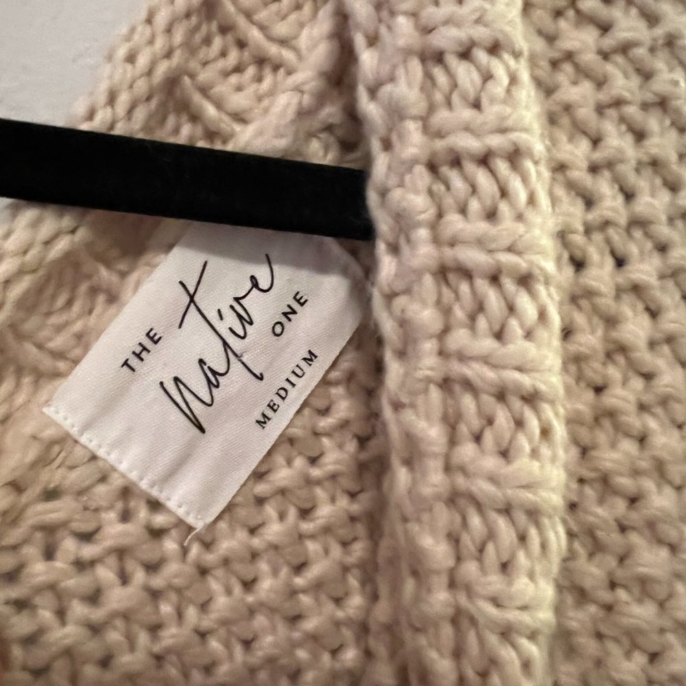 Cozy Cream Sweater, Size M